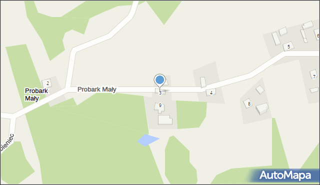 Probark Mały, Probark Mały, 3, mapa Probark Mały