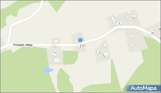 Probark Mały, Probark Mały, 4, mapa Probark Mały