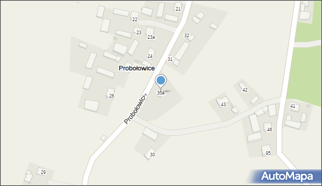 Probołowice, Probołowice, 30a, mapa Probołowice