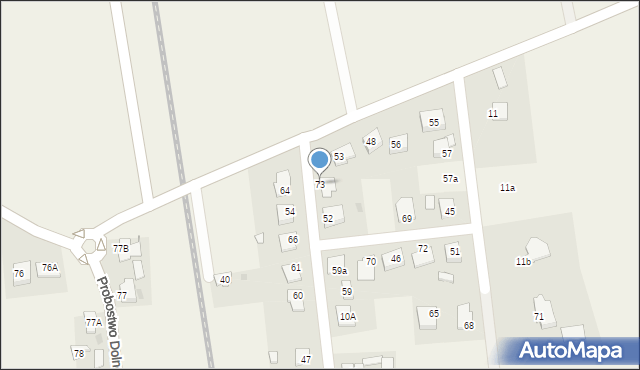 Probostwo Dolne, Probostwo Dolne, 73, mapa Probostwo Dolne