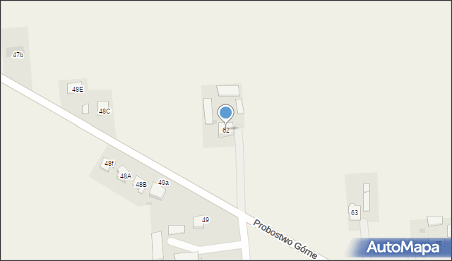 Probostwo Górne, Probostwo Górne, 62, mapa Probostwo Górne