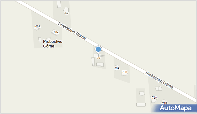 Probostwo Górne, Probostwo Górne, 70, mapa Probostwo Górne