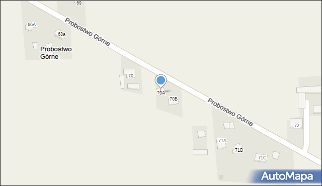 Probostwo Górne, Probostwo Górne, 70A, mapa Probostwo Górne