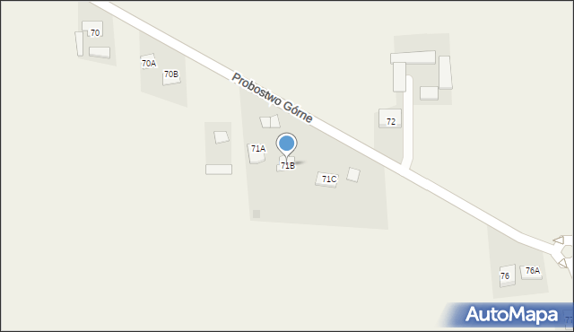 Probostwo Górne, Probostwo Górne, 71B, mapa Probostwo Górne