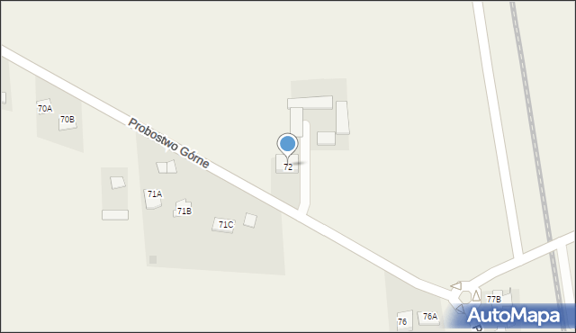 Probostwo Górne, Probostwo Górne, 72, mapa Probostwo Górne