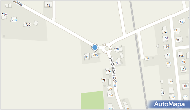 Probostwo Górne, Probostwo Górne, 76A, mapa Probostwo Górne
