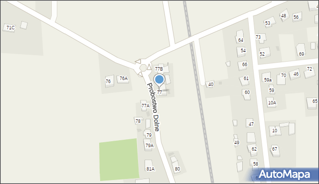 Probostwo Górne, Probostwo Górne, 77, mapa Probostwo Górne