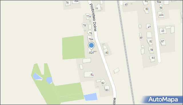 Probostwo Górne, Probostwo Górne, 81A, mapa Probostwo Górne