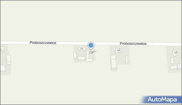 Proboszczewice, Proboszczewice, 11a, mapa Proboszczewice