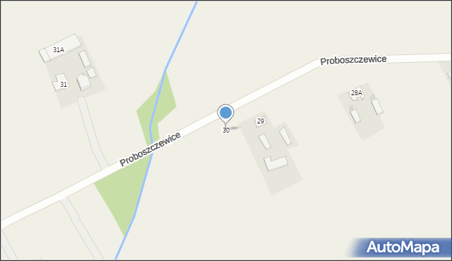 Proboszczewice, Proboszczewice, 30, mapa Proboszczewice