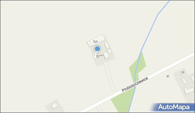 Proboszczewice, Proboszczewice, 31, mapa Proboszczewice