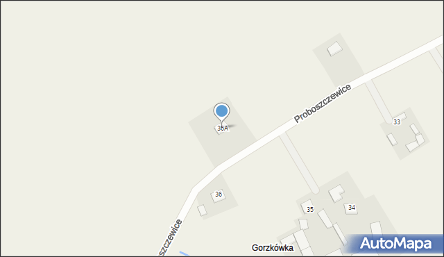 Proboszczewice, Proboszczewice, 36A, mapa Proboszczewice