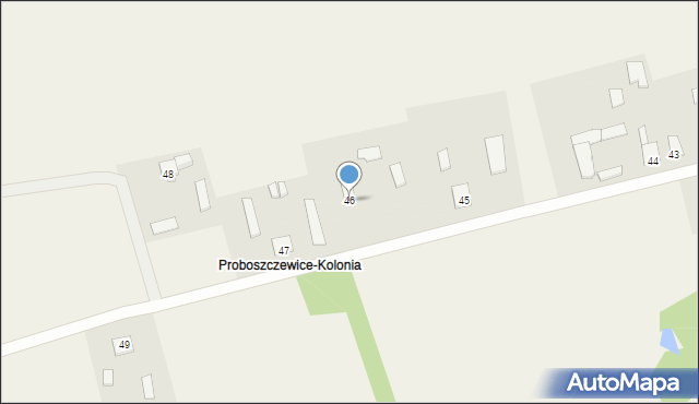 Proboszczewice, Proboszczewice, 46, mapa Proboszczewice