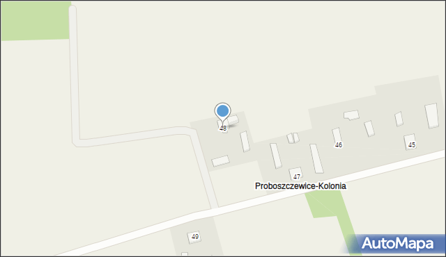 Proboszczewice, Proboszczewice, 48, mapa Proboszczewice