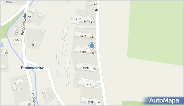 Proboszczów, Proboszczów, 149, mapa Proboszczów