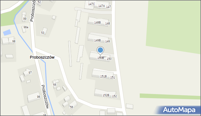 Proboszczów, Proboszczów, 150B, mapa Proboszczów