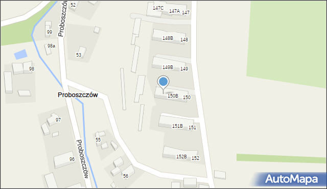 Proboszczów, Proboszczów, 150C, mapa Proboszczów