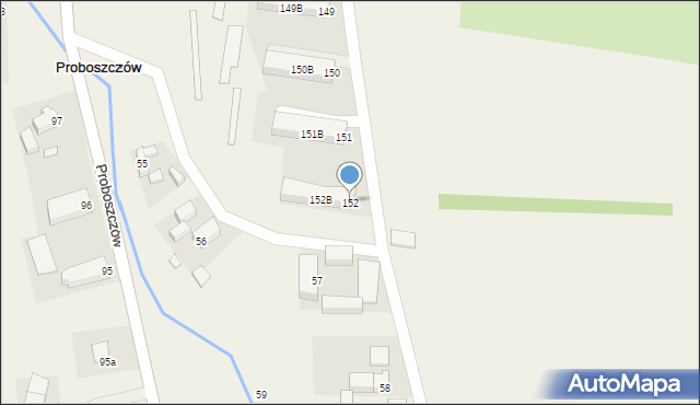 Proboszczów, Proboszczów, 152, mapa Proboszczów