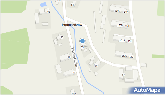 Proboszczów, Proboszczów, 55, mapa Proboszczów
