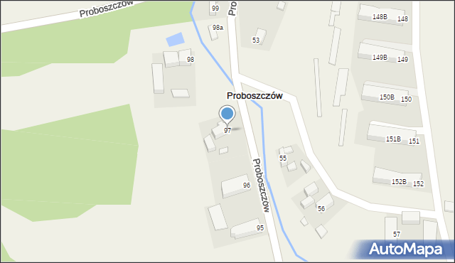 Proboszczów, Proboszczów, 97, mapa Proboszczów