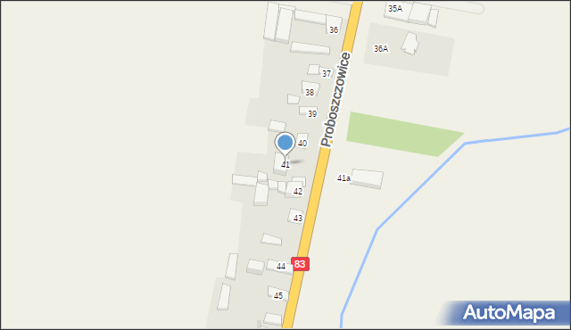 Proboszczowice, Proboszczowice, 41, mapa Proboszczowice