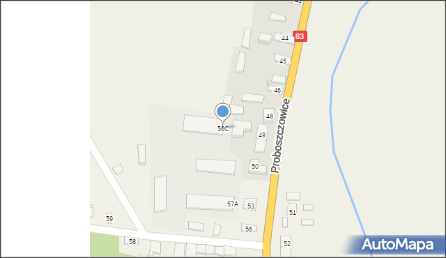 Proboszczowice, Proboszczowice, 56C, mapa Proboszczowice