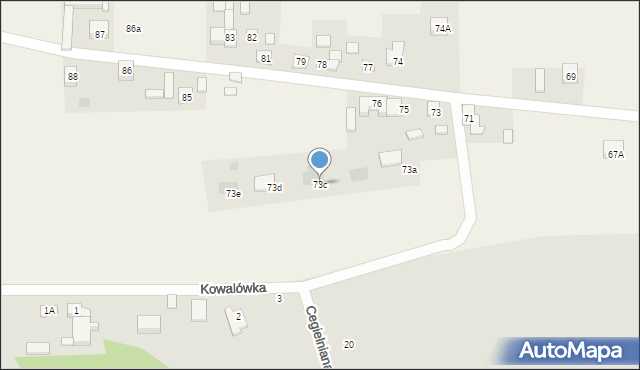 Proboszczowice, Proboszczowice, 73c, mapa Proboszczowice