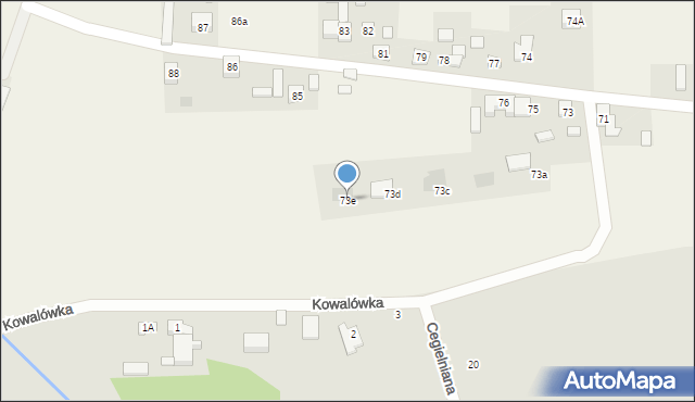 Proboszczowice, Proboszczowice, 73e, mapa Proboszczowice