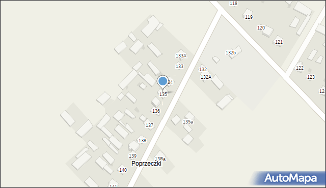 Próchenki, Próchenki, 135, mapa Próchenki