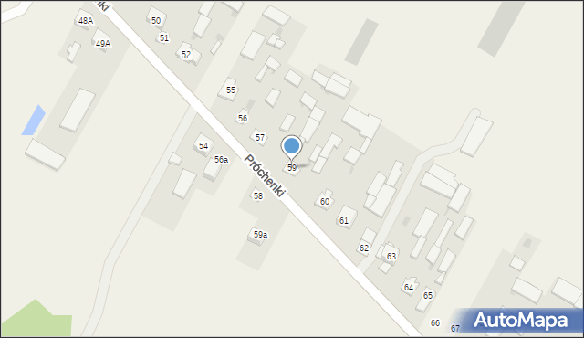 Próchenki, Próchenki, 59, mapa Próchenki