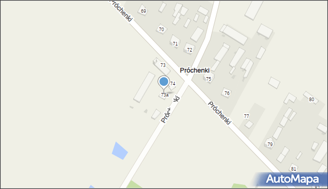 Próchenki, Próchenki, 73a, mapa Próchenki