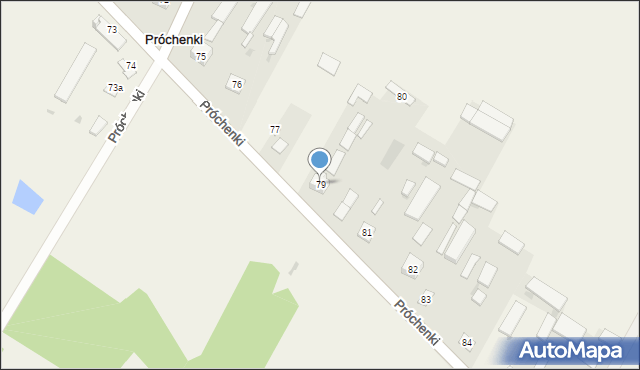 Próchenki, Próchenki, 79, mapa Próchenki