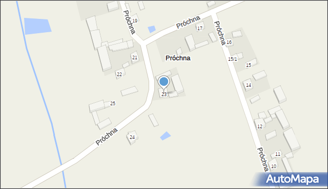 Próchna, Próchna, 23, mapa Próchna