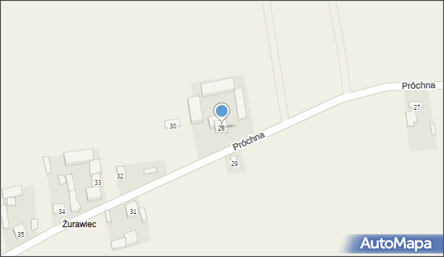 Próchna, Próchna, 28, mapa Próchna