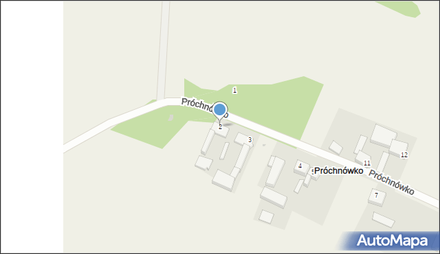 Próchnówko, Próchnówko, 2, mapa Próchnówko