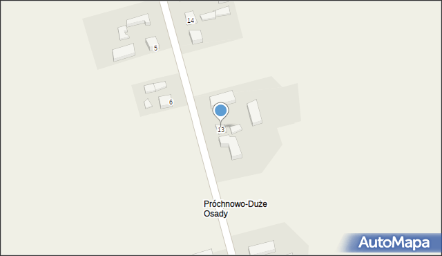 Próchnowo, Próchnowo, 13a, mapa Próchnowo