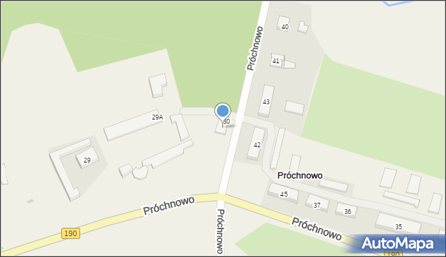 Próchnowo, Próchnowo, 31, mapa Próchnowo