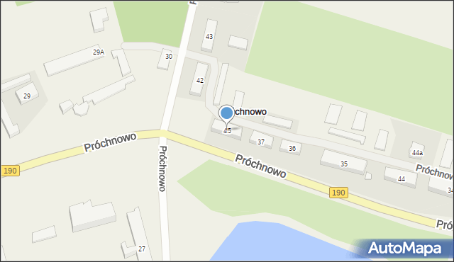 Próchnowo, Próchnowo, 45, mapa Próchnowo