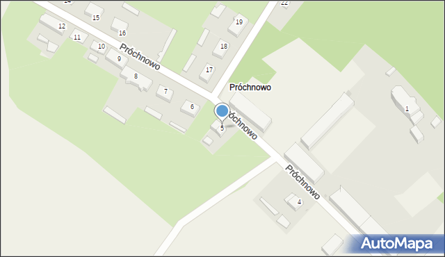 Próchnowo, Próchnowo, 5, mapa Próchnowo