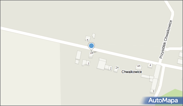 Prochowice, Przysiółek Chwalkowice, 1A, mapa Prochowice