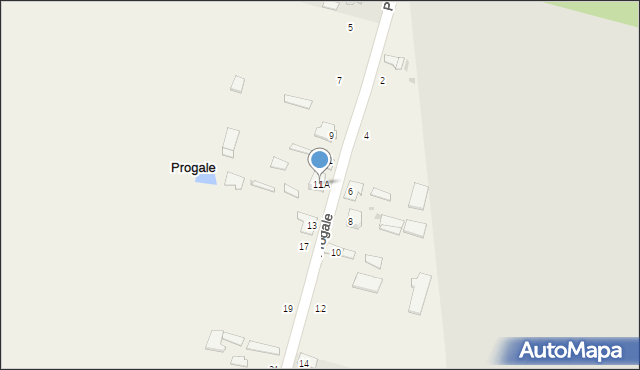 Progale, Progale, 11A, mapa Progale