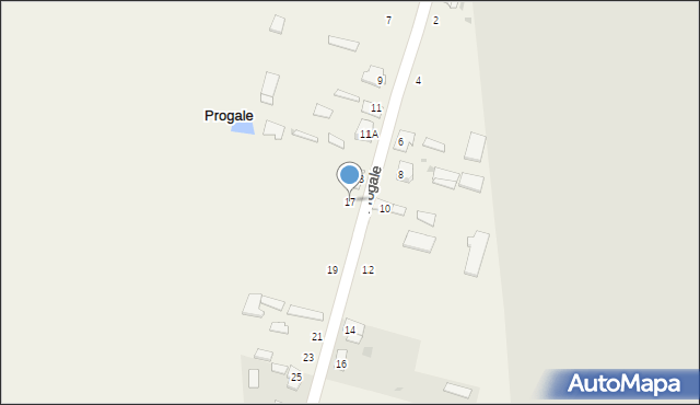 Progale, Progale, 17, mapa Progale