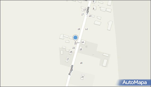 Progale, Progale, 21, mapa Progale