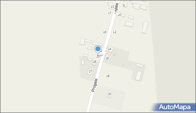 Progale, Progale, 23, mapa Progale