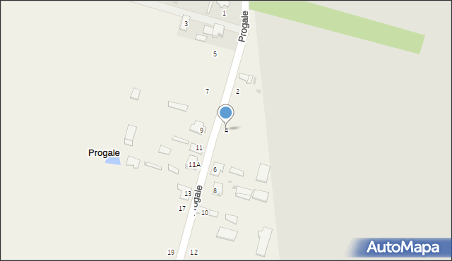 Progale, Progale, 4, mapa Progale