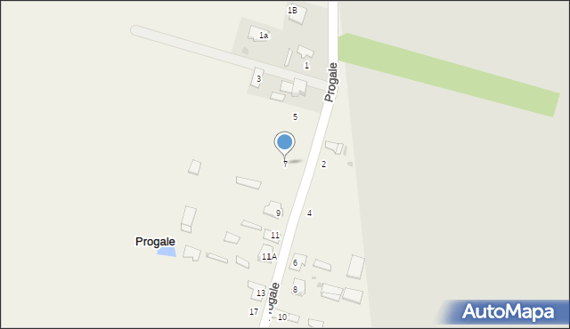 Progale, Progale, 7, mapa Progale