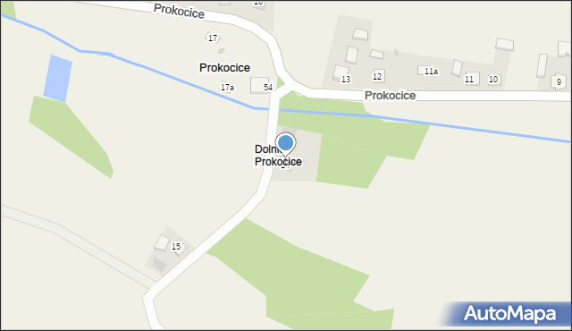 Prokocice, Prokocice, 14, mapa Prokocice