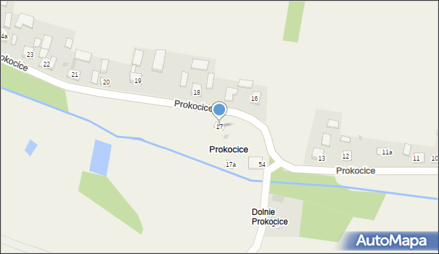 Prokocice, Prokocice, 17, mapa Prokocice