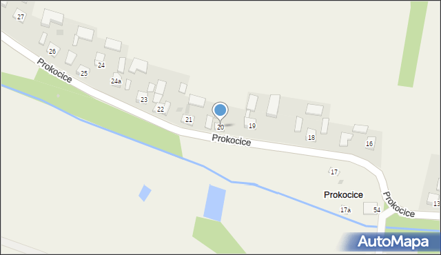 Prokocice, Prokocice, 20, mapa Prokocice