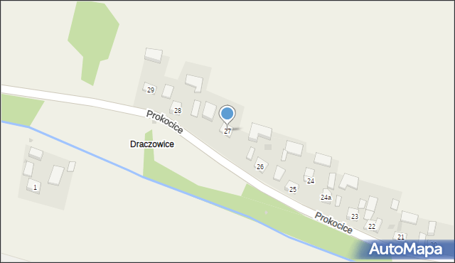 Prokocice, Prokocice, 27, mapa Prokocice